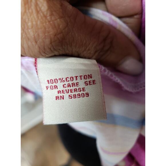 Reba Blouse Top Women S Multicolor Striped Cotton Embroidered Boho Festival - Picture 8 of 11